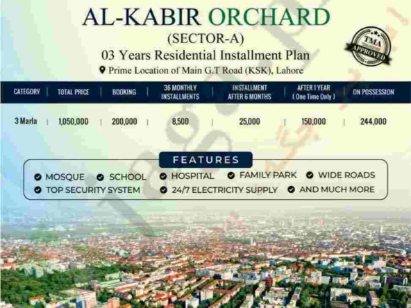Al Kabir Orchard Payment Plan compressed
